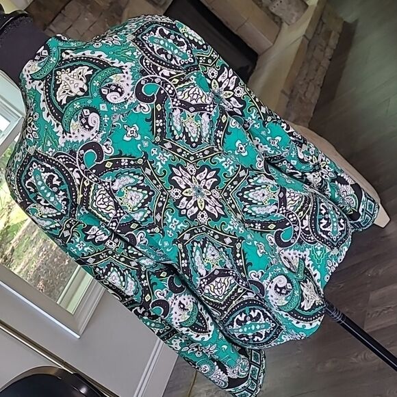 Chico's sz 2 dress jacket.unusual front lapels - Picture 4 of 8